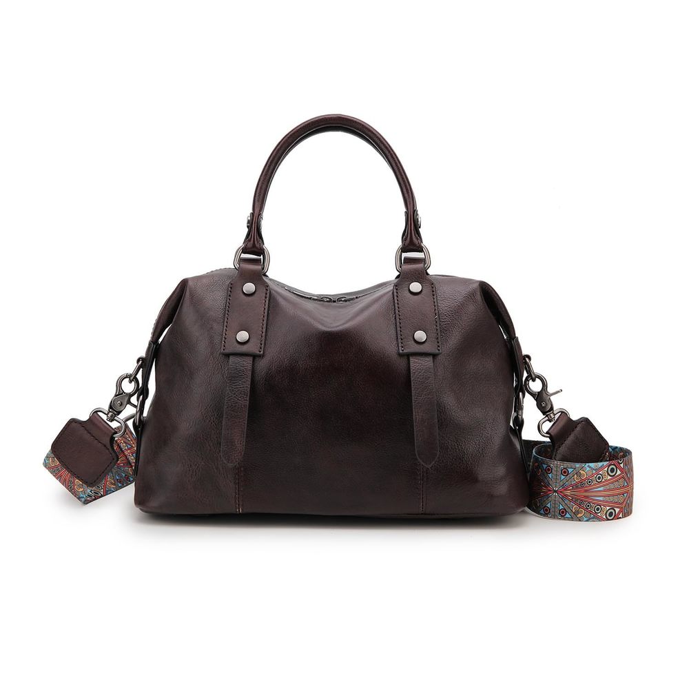 Handbags And Bag For Crocodile Pattern Oil Wax Vegan Textured Satchel Bag